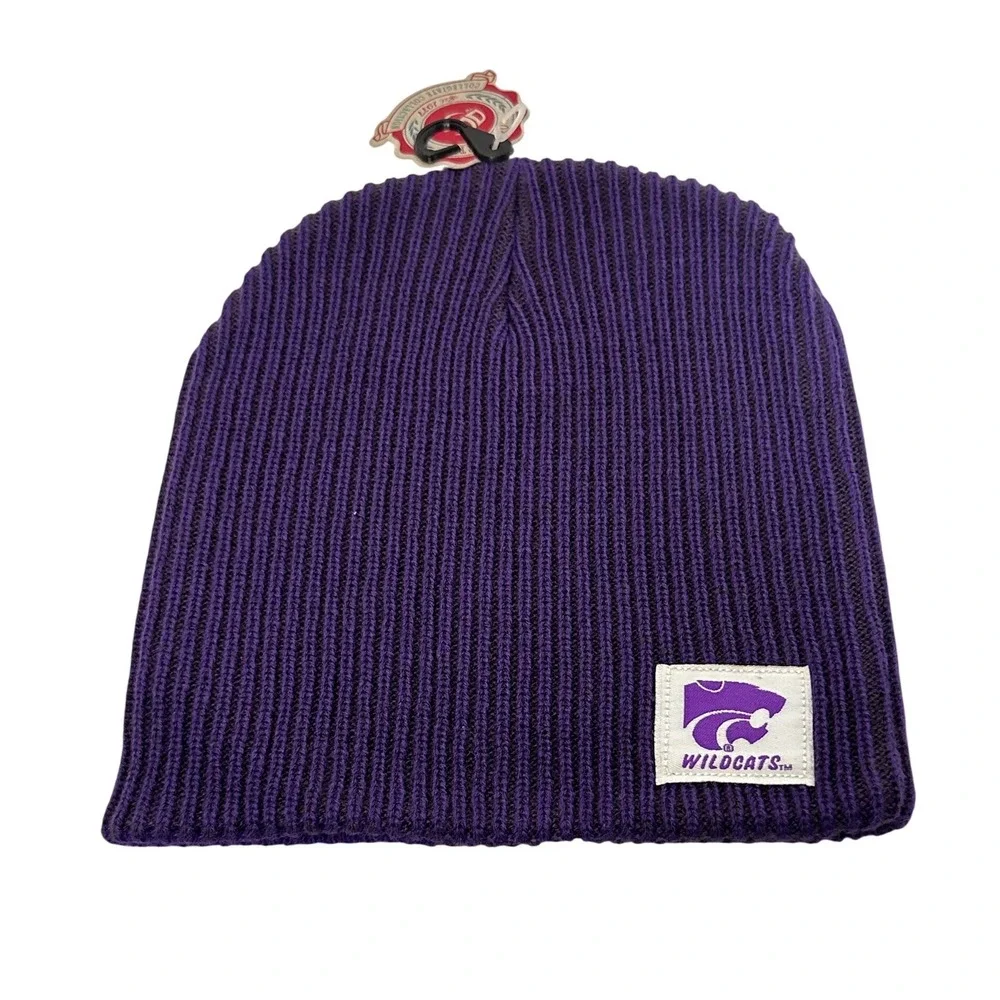 NWT Kansas Purple Wildcats‎ Knit Beanie K-State College Sports Team